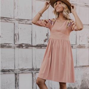 NEW ROOLEE ORTON EMBROIDERED DRESS